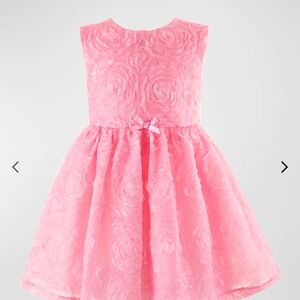 Pink Floral Kids Dress